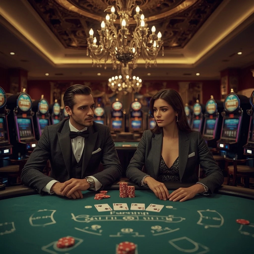Due giocatori di poker al VLAD CASINO